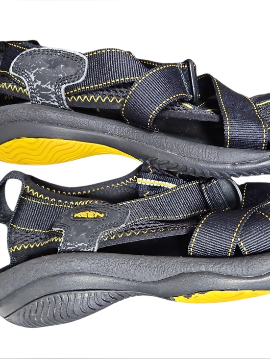 Keen Aqua Unisex W10 M8.5  Hiking/water Closed-toe Sandals Black W/yellow main image 7
